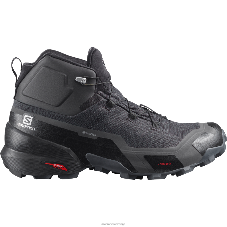 VZTX6637 Salomon magnet-črna-limeta udarec moški pohodni čevlji cross hike mid gore-tex magnet-črna-lime punch