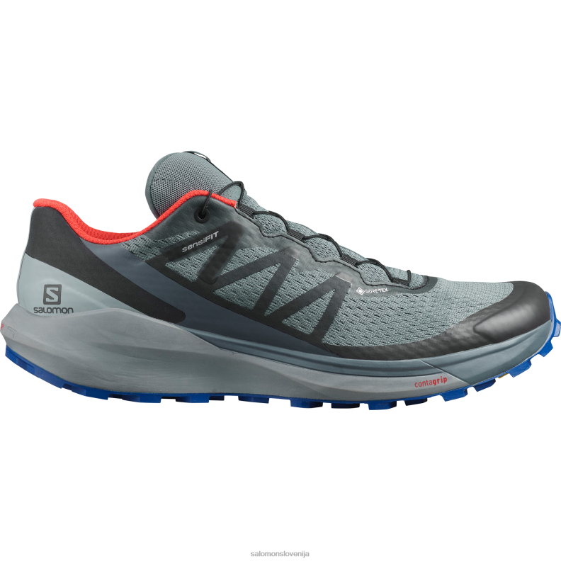 VZTX6688 Salomon črno tihi odtenek moški trail tekaški copati sense ride 4 gore-tex invisible fit senčnik