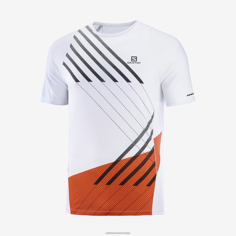 VZTX62868 Salomon morsko modra/bela sense aero ss moška navtično modra bela majica