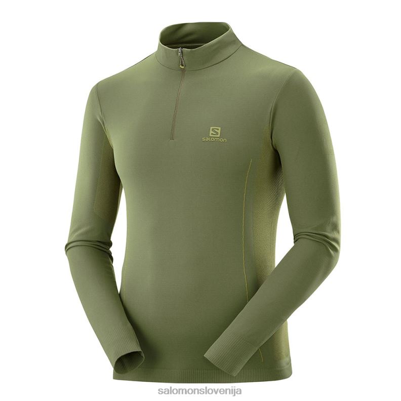 VZTX63126 Salomon oljčna noč snežno zavetje izolirana srajca m olivna noč
