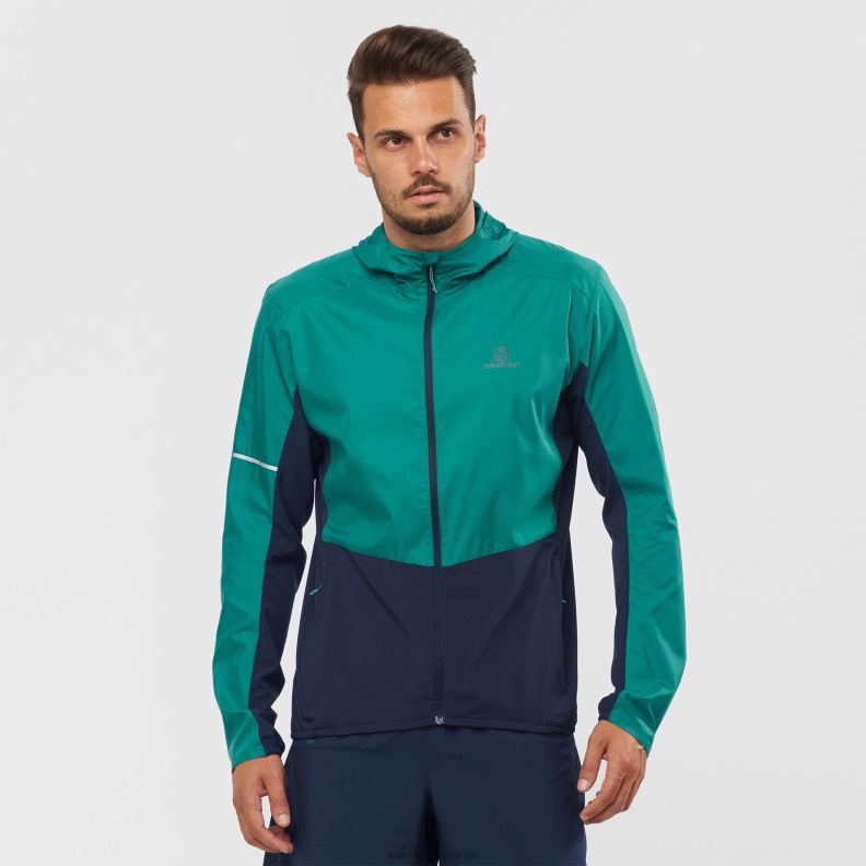 VZTX6920 Salomon pregradni greben nočnega neba moška vmesna jakna s polno zadrgo outpeak softshell night sky-barrier reef