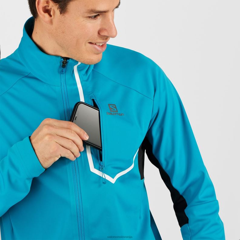 VZTX6926 Salomon barier reef-black moška shell jakna agile softshell barrier reef-črna