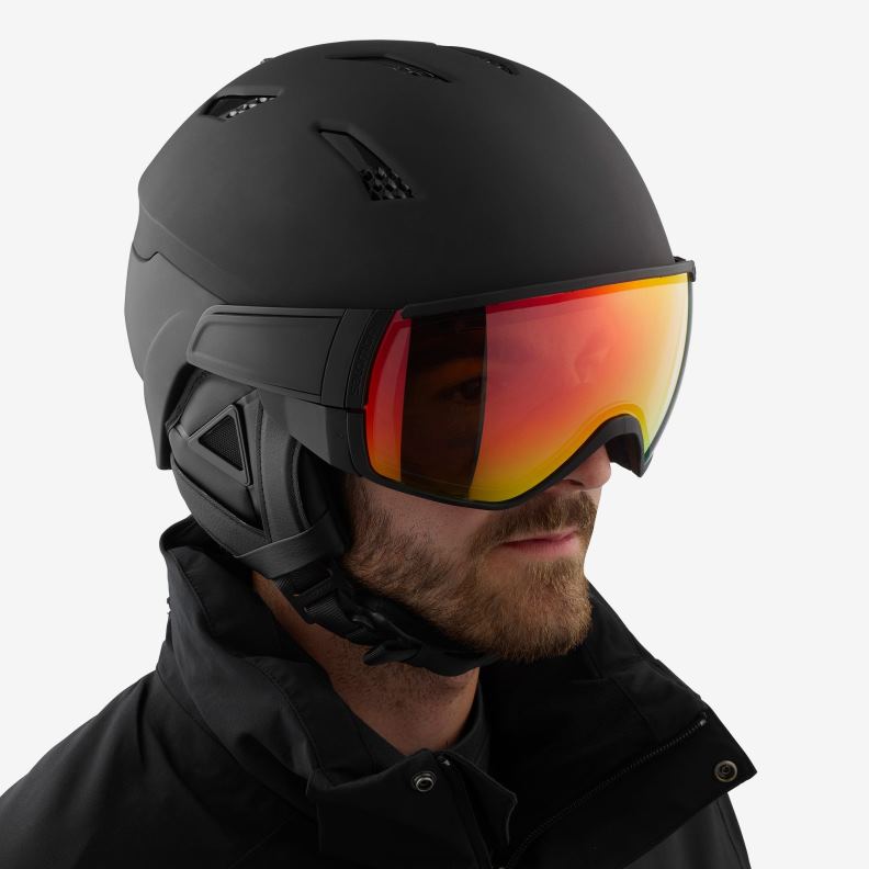 VZTX61300 Salomon Črna moška čelada driver access črna črna