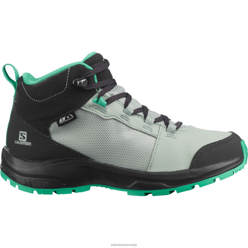 VZTX61983 Salomon olivna noč-črna-žveplo junior-otroški čevlji xa pro v8 climasalomon vodoodporno olivno blizu