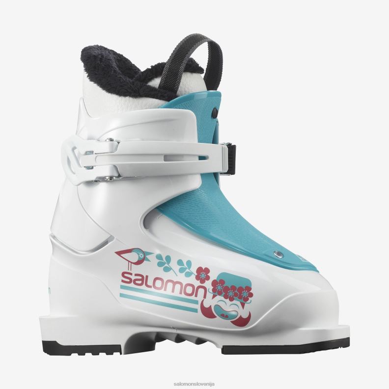 VZTX62011 Salomon črnobela junior-otroške on-piste vezi l6 gripwalk črno-bele