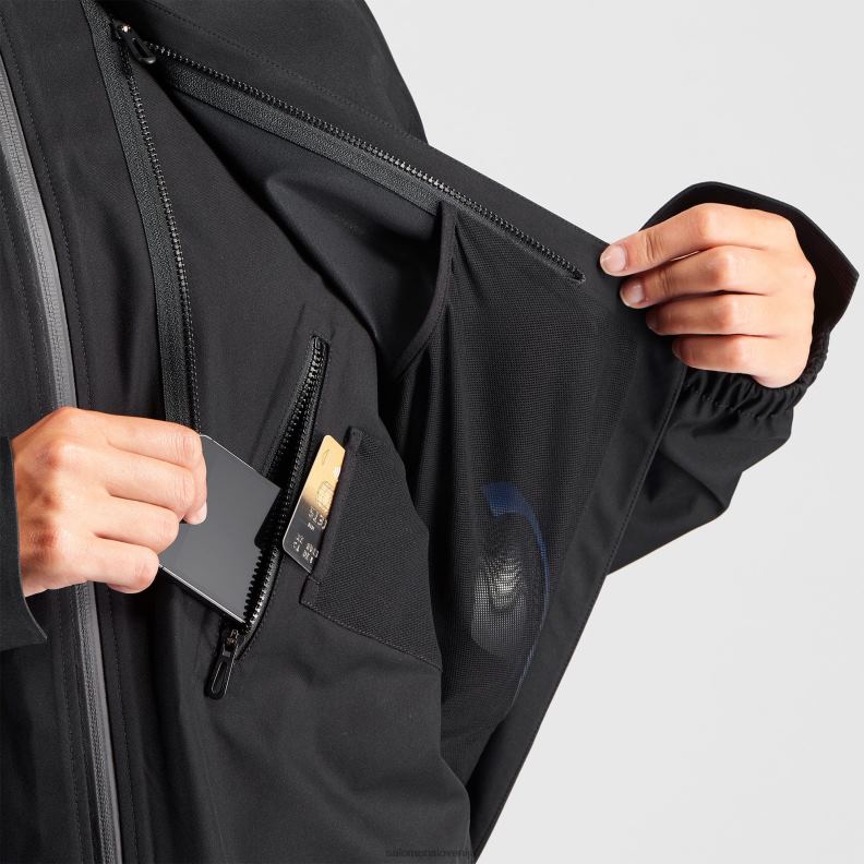 VZTX6625 Salomon oljčna noč moška školjkasta jakna outlife packable shell u olive night