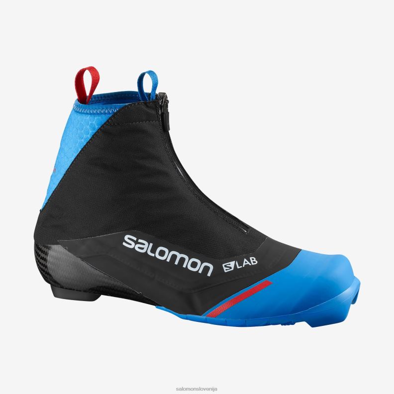 VZTX61461 Salomon črno-postopno modra unisex drsalni nordijski škornji s/race carbon skate el black-process blue