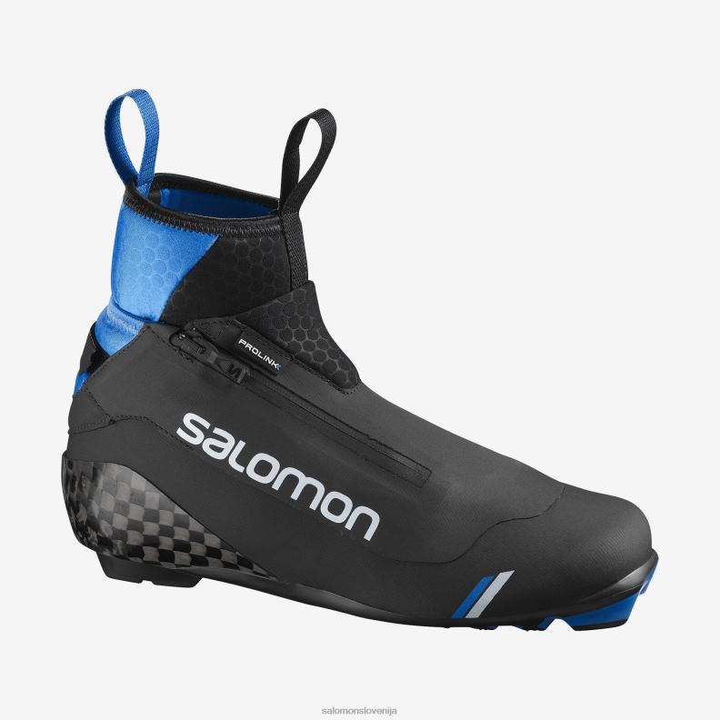 VZTX61463 Salomon črno-postopno modra unisex drsalni nordijski škornji s/max carbon skate mv črno-modri