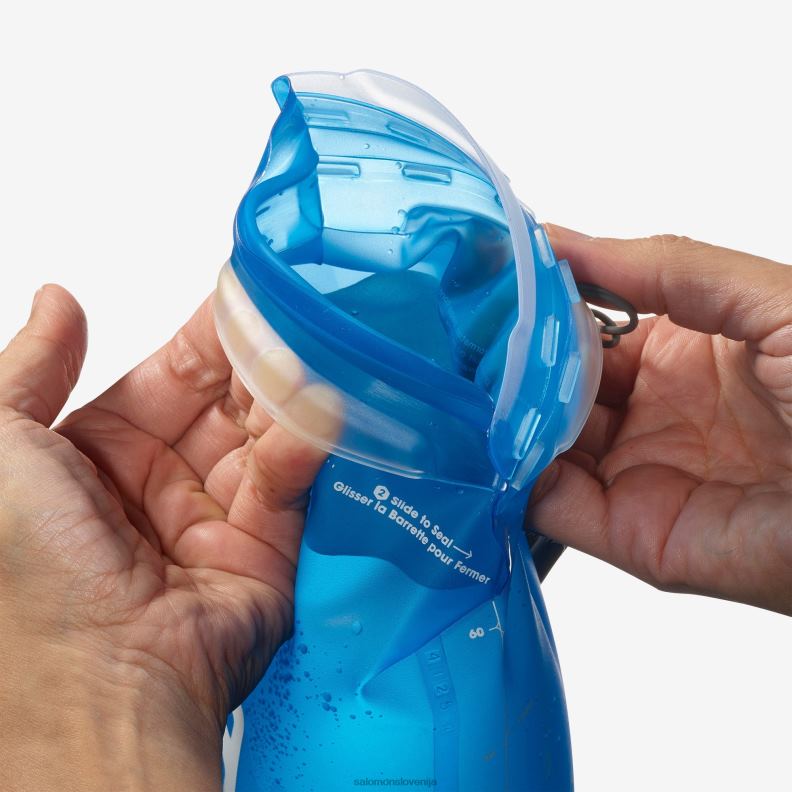 VZTX61109 Salomon čisto modra uniseks dodatki za hidracijo mehka bučka 400 ml/13oz izolirana 42 prozorno modra