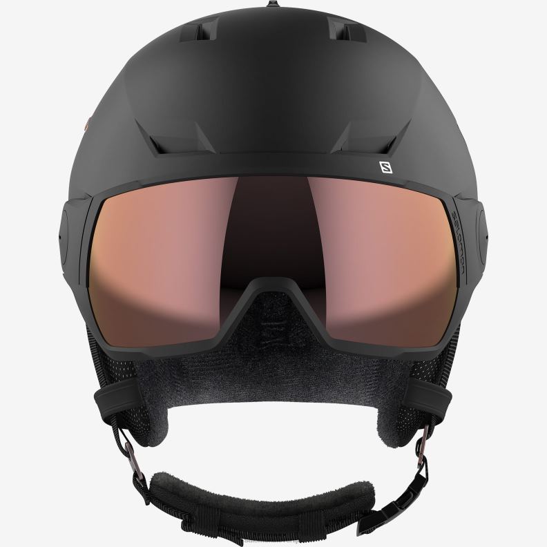 VZTX61292 Salomon črno-siva unisex čelada pioneer lt vizir sigma črno/siva črno-siva