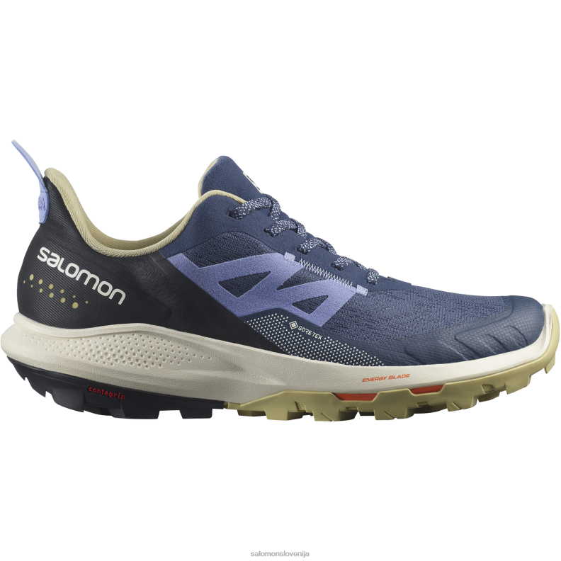 VZTX62193 Salomon tulipanov-črni-mak rdeč ženski pohodni čevlji outpulse gore-tex tulipanov les-črna-mak rdeča