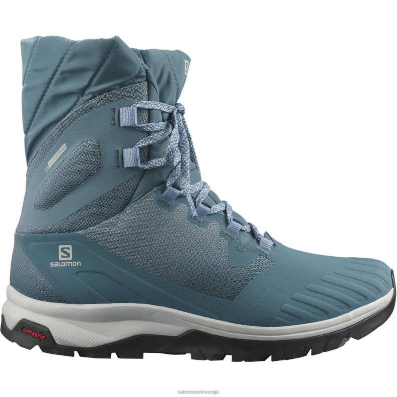 VZTX61597 Salomon degustacija vina iz črne ebenovine ženski zimski škornji zavetje climasalomon nepremočljiva črna-ebenovina-vino