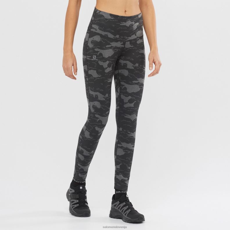 VZTX62518 Salomon martinova oliva/heather oris hlačne nogavice ženske martini olivno heather