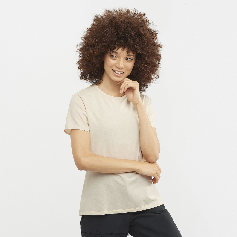 VZTX61635 Salomon peneče se grozdje ženska majica s kratkimi rokavi Essential tencel sparkling grape