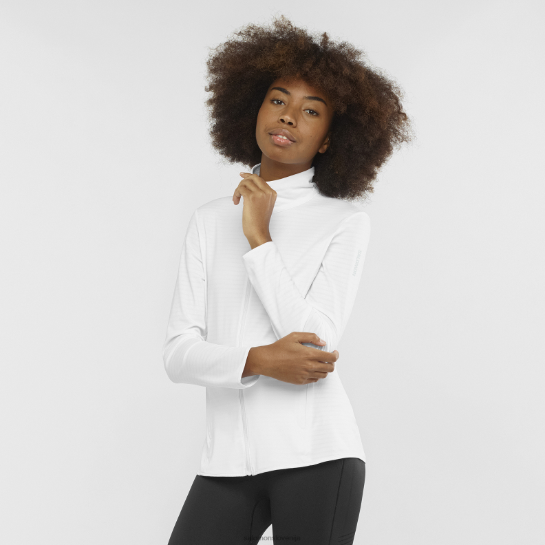 VZTX61658 Salomon samba ženska srednjeslojna jakna s polno zadrgo, esencialna lahka samba