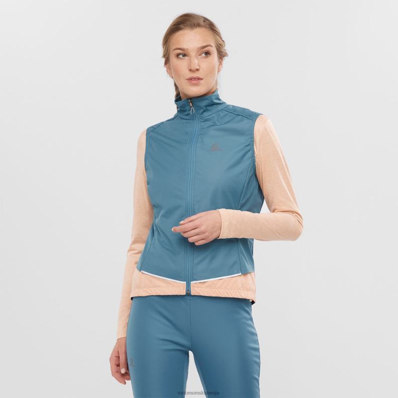 VZTX61698 Salomon črna mlakarica modra ženska jakna v lupini light shell črno-modra