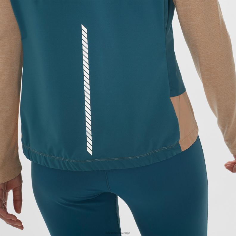 VZTX61698 Salomon črna mlakarica modra ženska jakna v lupini light shell črno-modra