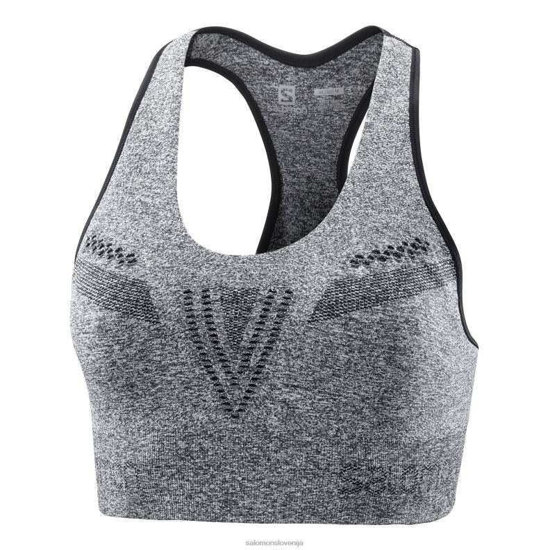 VZTX63631 Salomon kovano vresje elevate poteza na brezšivnem modrčku iz kovanega železa heather