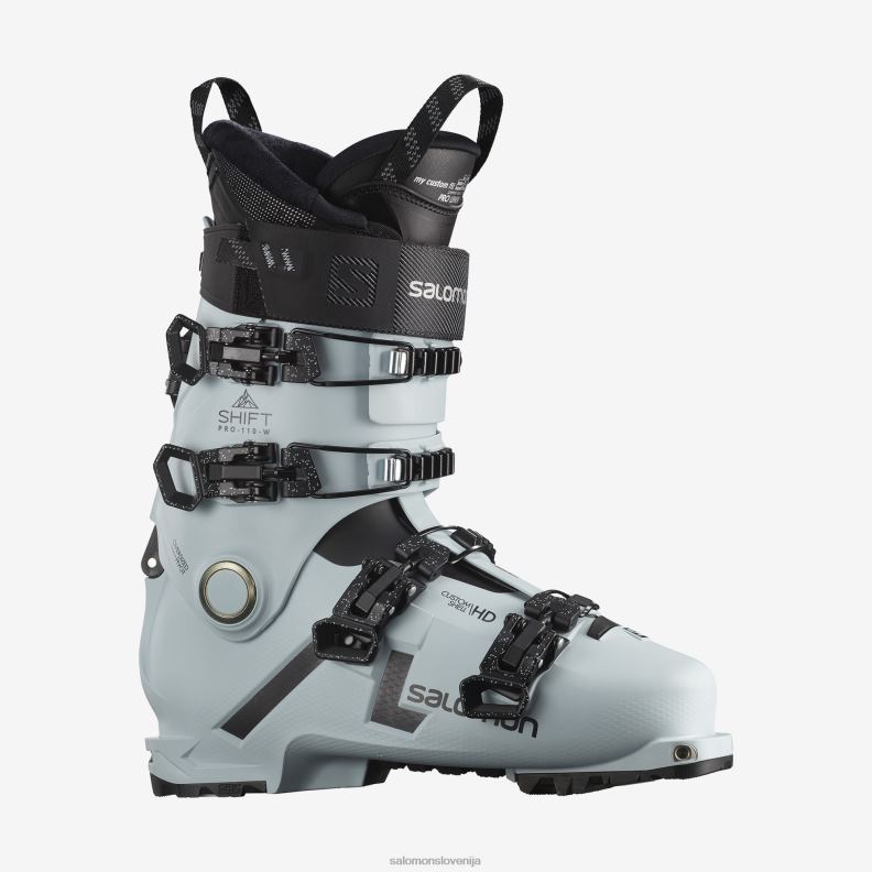 VZTX61904 Salomon črno-beli mah-beluga ženski freeride škornji shift pro 90 črno-beli moss-belluga