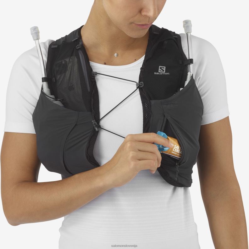 VZTX61859 Salomon rdeči čili-ebenovina ženski tekaški jopič z vključenimi čutarami sense pro 5 rdeča čili-ebenovina