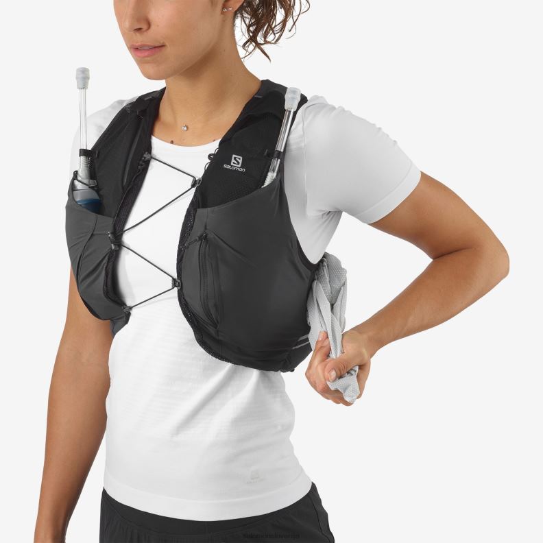 VZTX61859 Salomon rdeči čili-ebenovina ženski tekaški jopič z vključenimi čutarami sense pro 5 rdeča čili-ebenovina