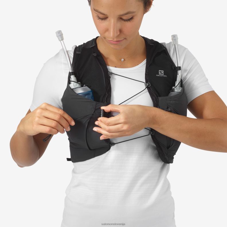 VZTX61859 Salomon rdeči čili-ebenovina ženski tekaški jopič z vključenimi čutarami sense pro 5 rdeča čili-ebenovina