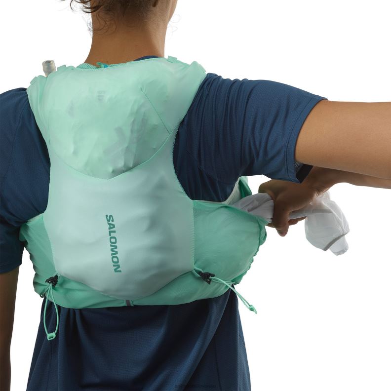 VZTX61864 Salomon črna-ebenovina ženski tekaški jopič z vključenimi bučkami adv skin 5 črna-ebenovina